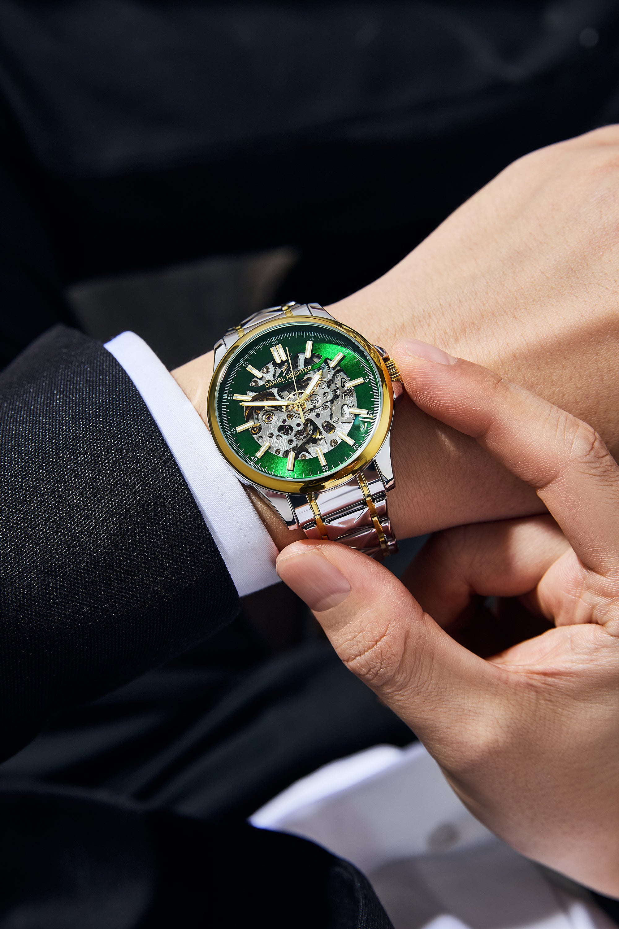 Daniel Hechter Paris Automatic Skeleton Wrist Watch for Men – DHM1068-44