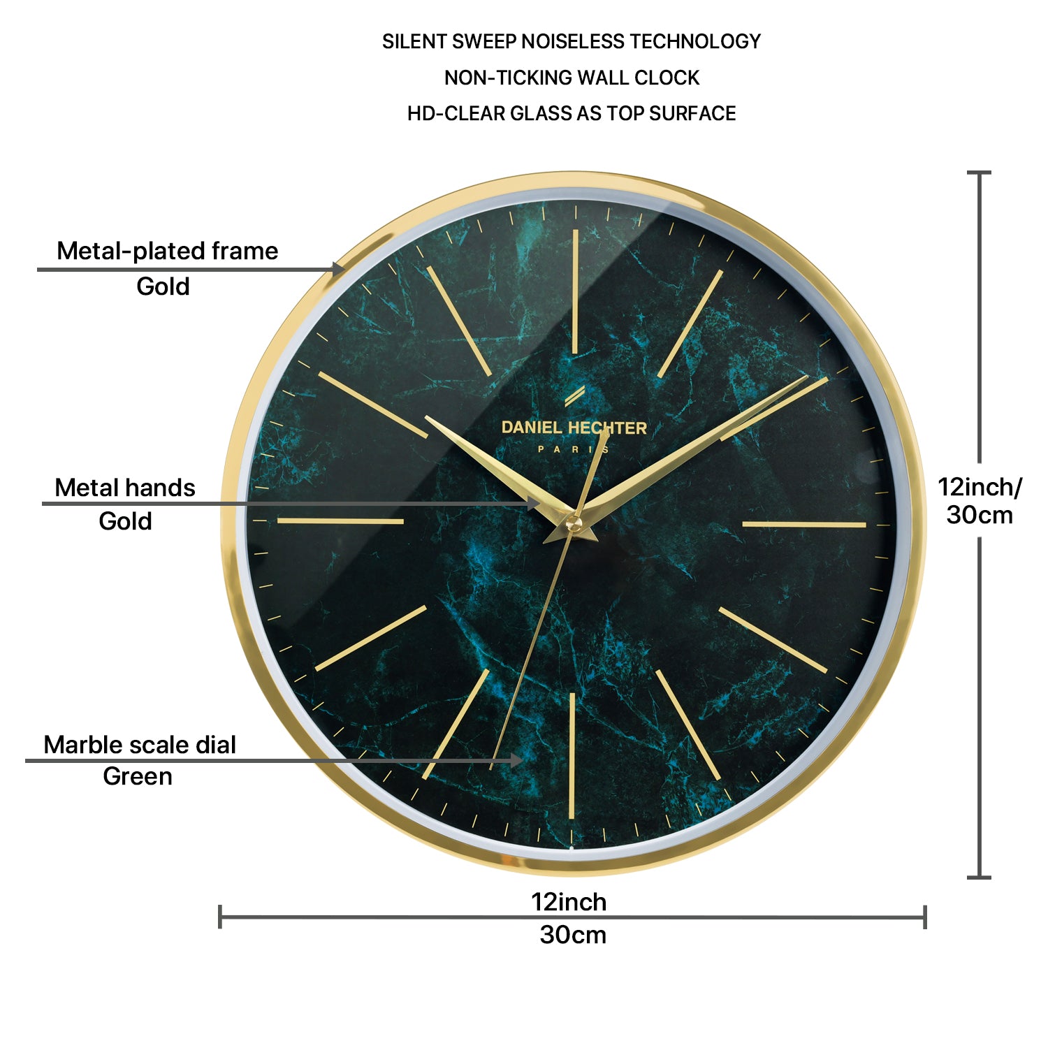 Daniel Hechter Paris Allier Collection Wall Clock - DHCL1001-22