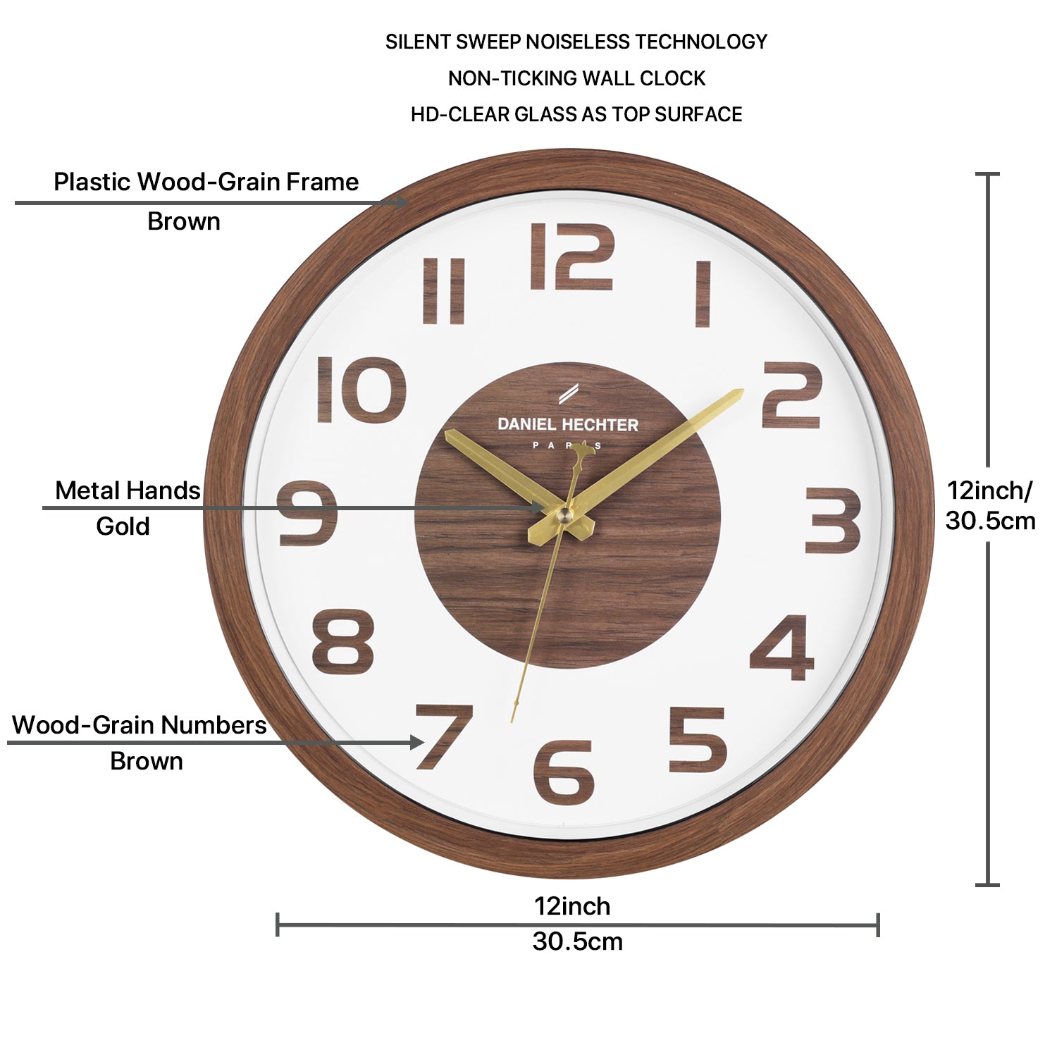 Daniel Hechter Paris Loire Collection Wall Clock - DHCL1004-01