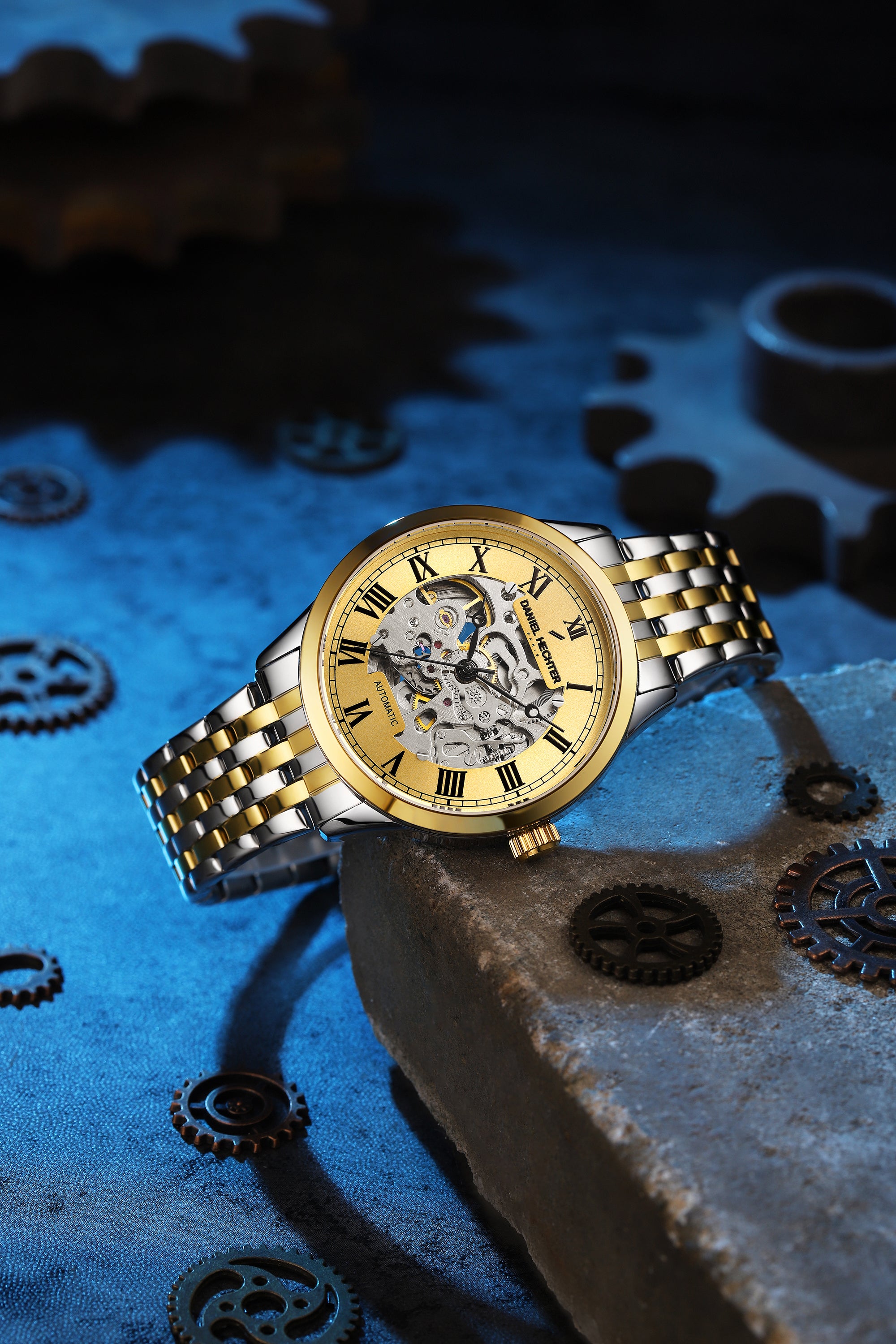 Daniel Hechter Paris Automatic Skeleton Wrist Watch for Men – DHM1069-44