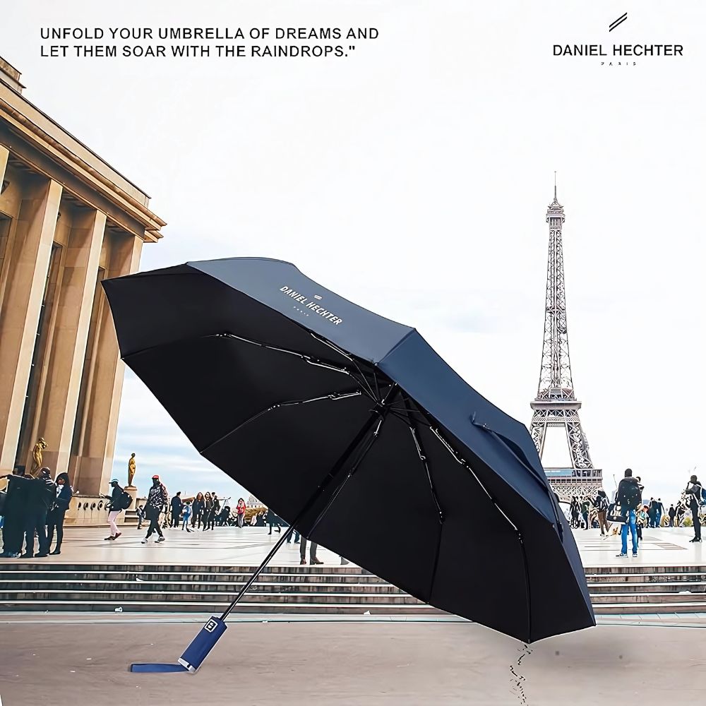 Daniel Hechter Paris UV Protection Unisex Auto Open and Close Umbrella -DHRUMBLU
