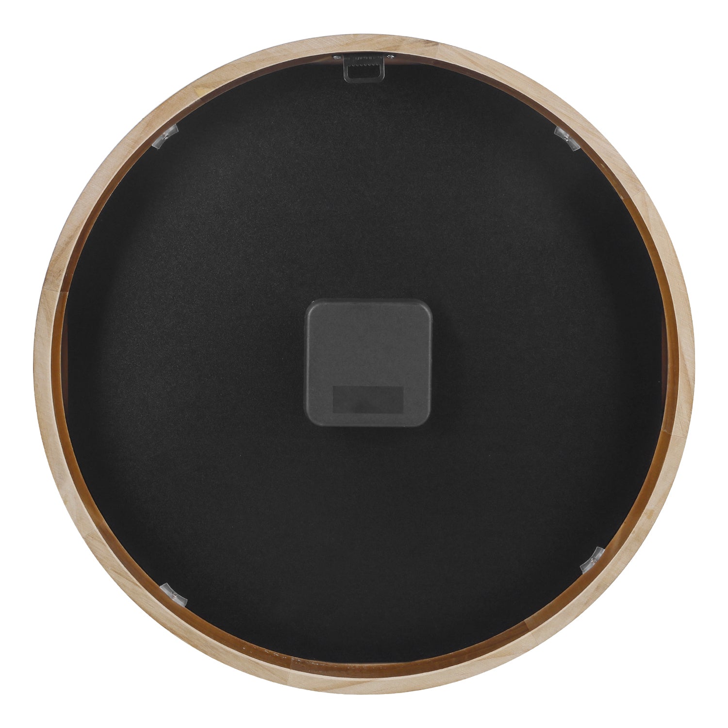 Daniel Hechter Paris Wall Clock, Silent Sweep Non-Ticking Quartz Movement,Wood-Grain Dial, Brown Wooden Frame - DHCL1005-22