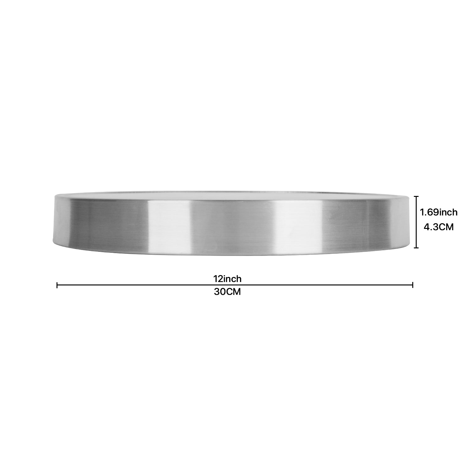 Daniel Hechter Paris Wall Clock, Silent Sweep Non-Ticking Quartz Movement, Temperature & Humidity Display, White Dial, Metal Frame - DHCL1002-33