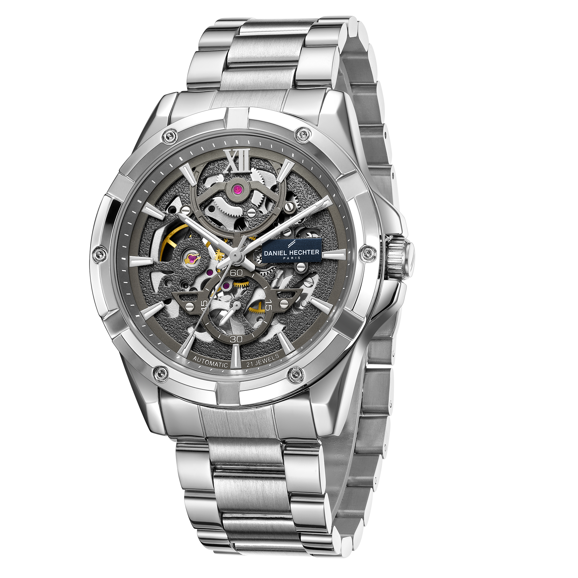 Daniel Hechter Paris Automatic Skeleton Wrist Watch for Men  – DHM1060-11
