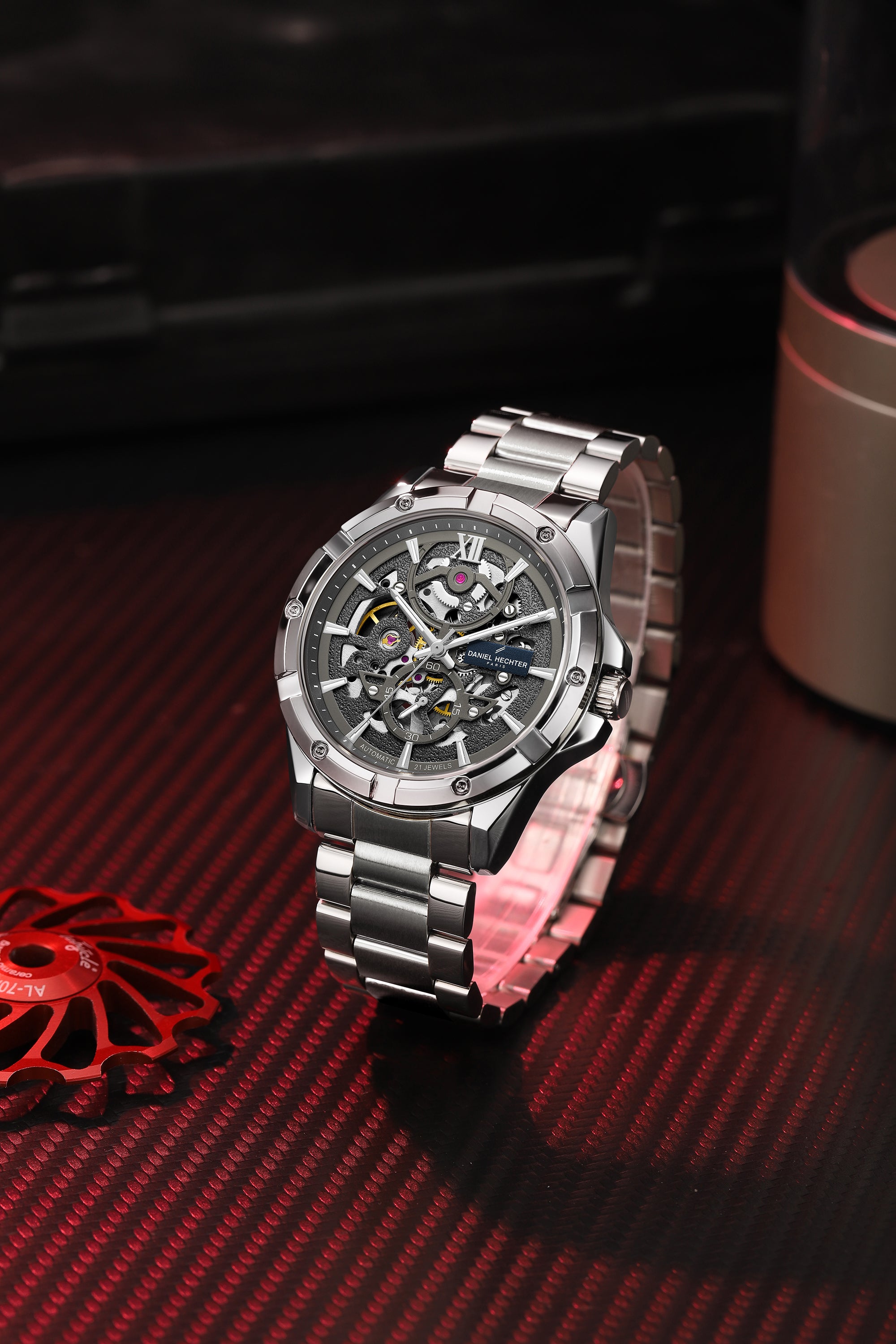 Daniel Hechter Paris Automatic Skeleton Wrist Watch for Men  – DHM1060-11