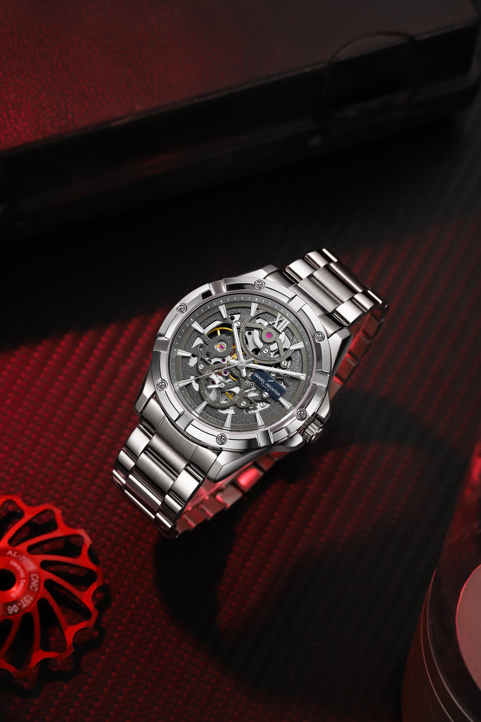 Daniel Hechter Paris Automatic Skeleton Wrist Watch for Men  – DHM1060-11