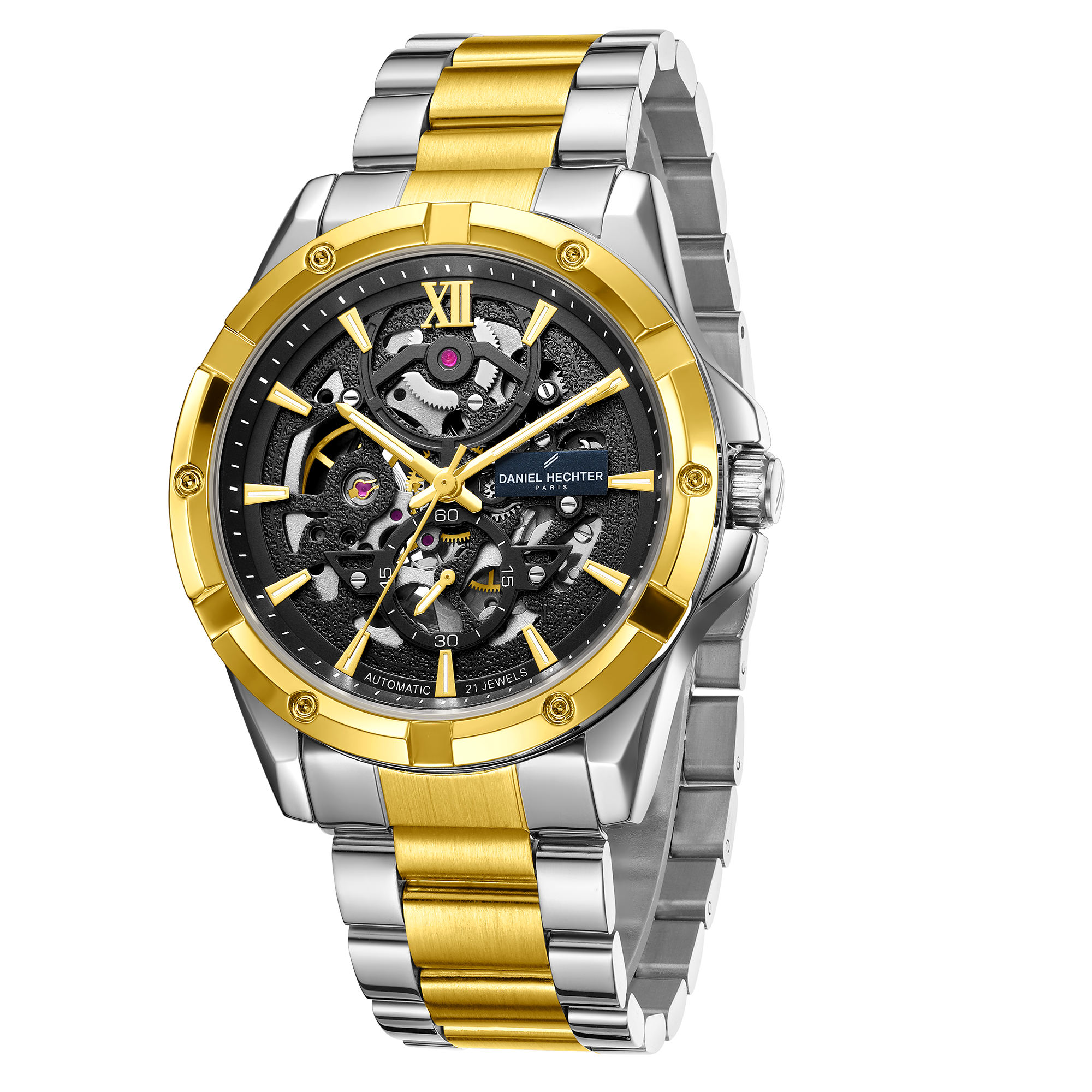 Daniel Hechter Paris Automatic Skeleton Wrist Watch for Men  – DHM1060-33