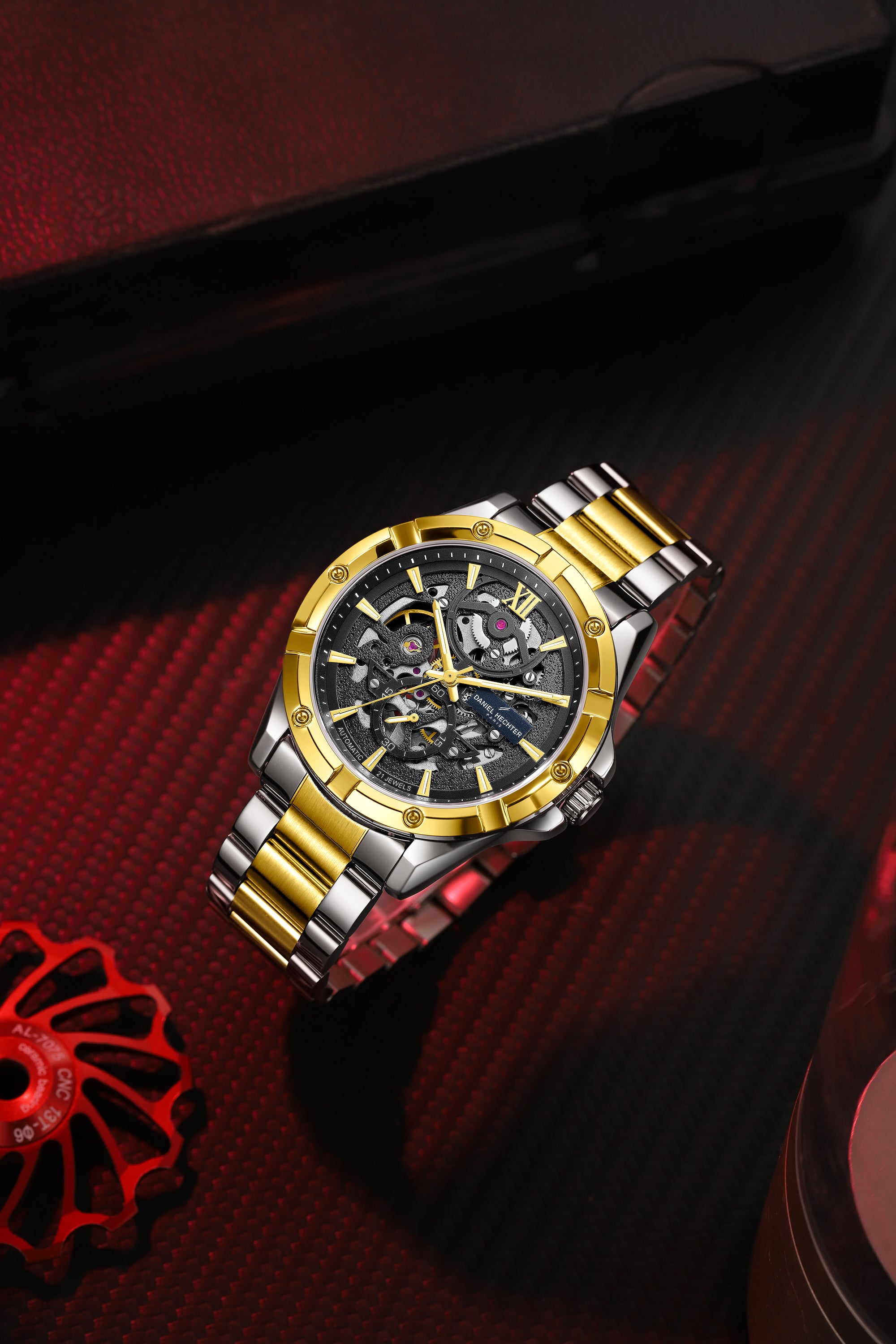 Daniel Hechter Paris Automatic Skeleton Wrist Watch for Men  – DHM1060-33