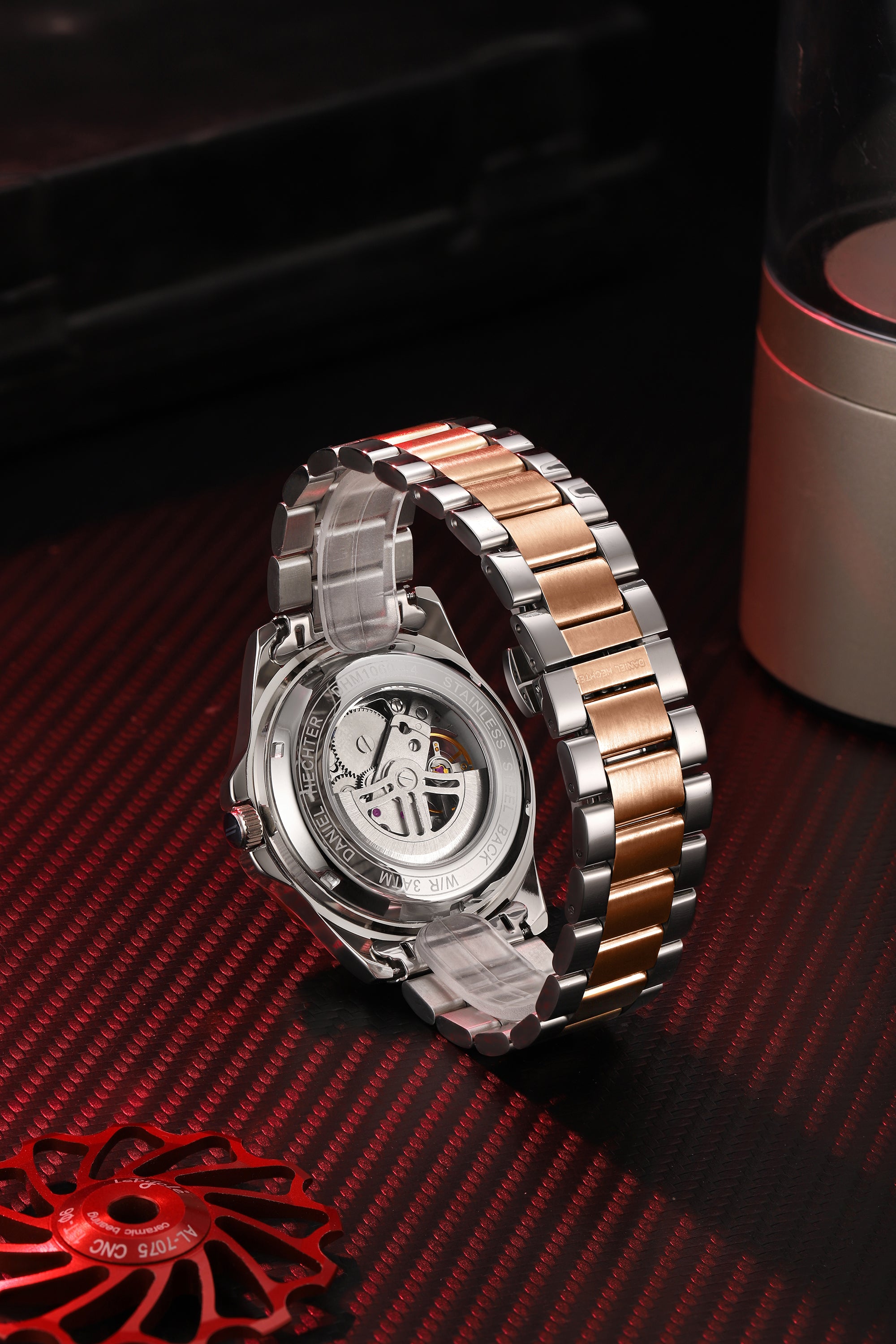 Daniel Hechter Paris Automatic Skeleton Wrist Watch for Men  – DHM1060-44