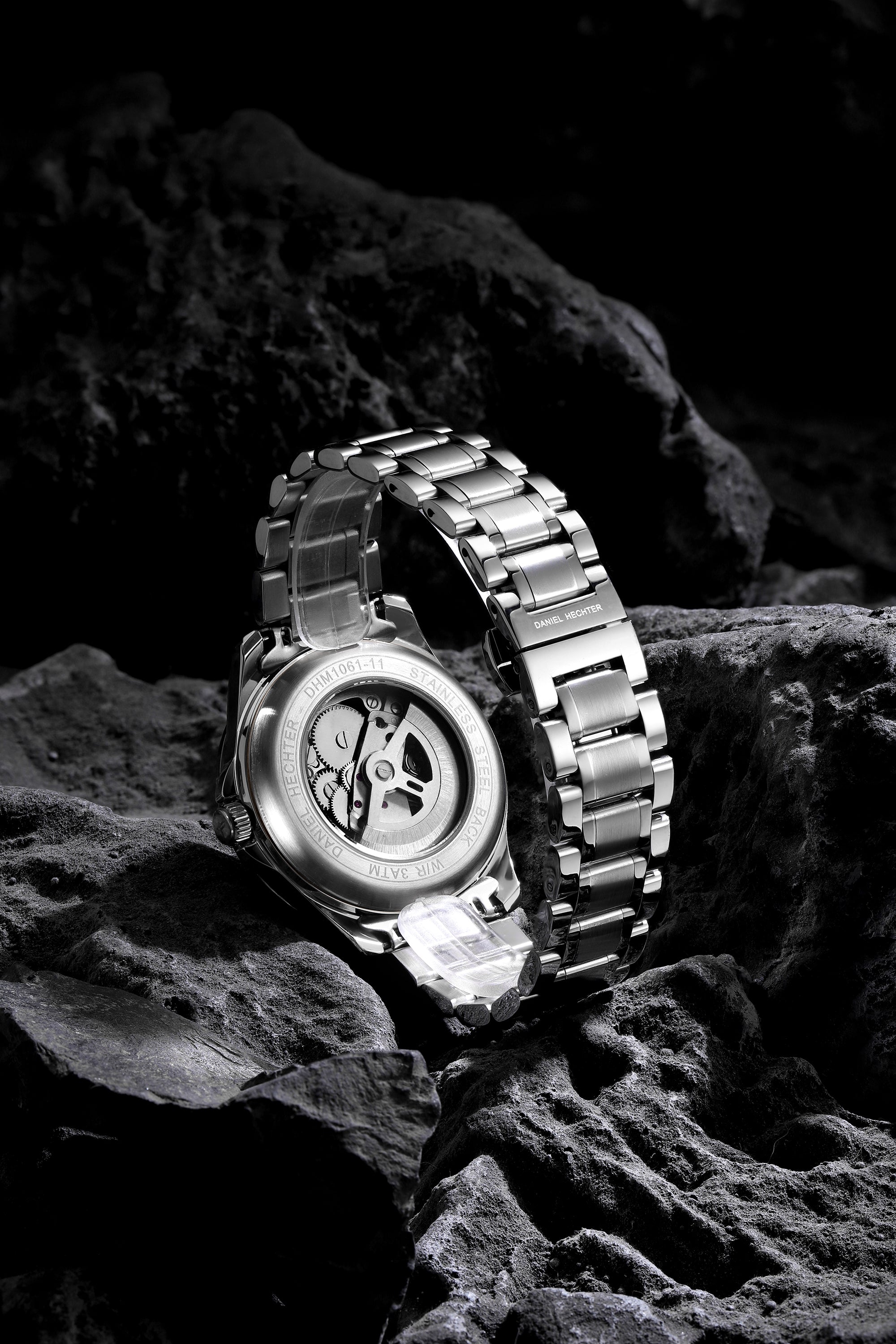 Daniel Hechter Paris Automatic Open Heart Skeleton Wrist Watch for Men – DHM1061-11