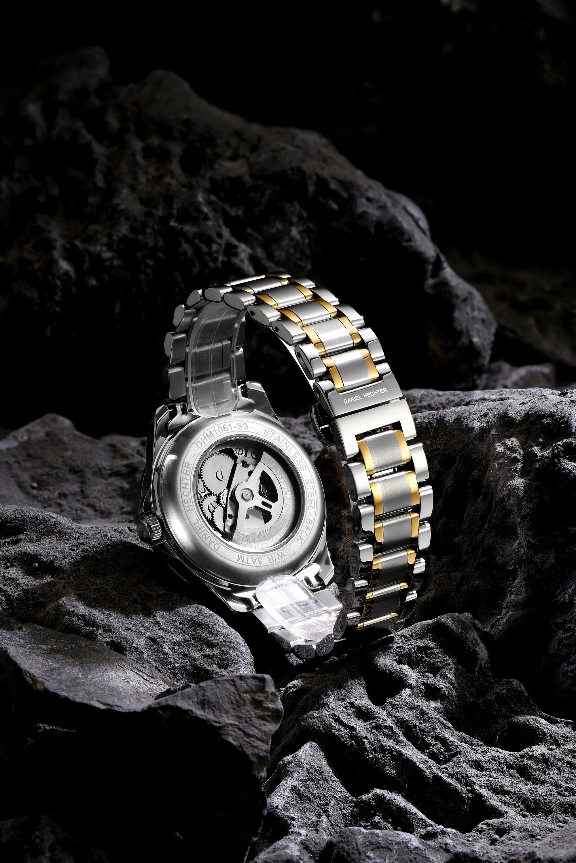 Daniel Hechter Paris Automatic Open Heart Skeleton Wrist Watch for Men – DHM1061-33
