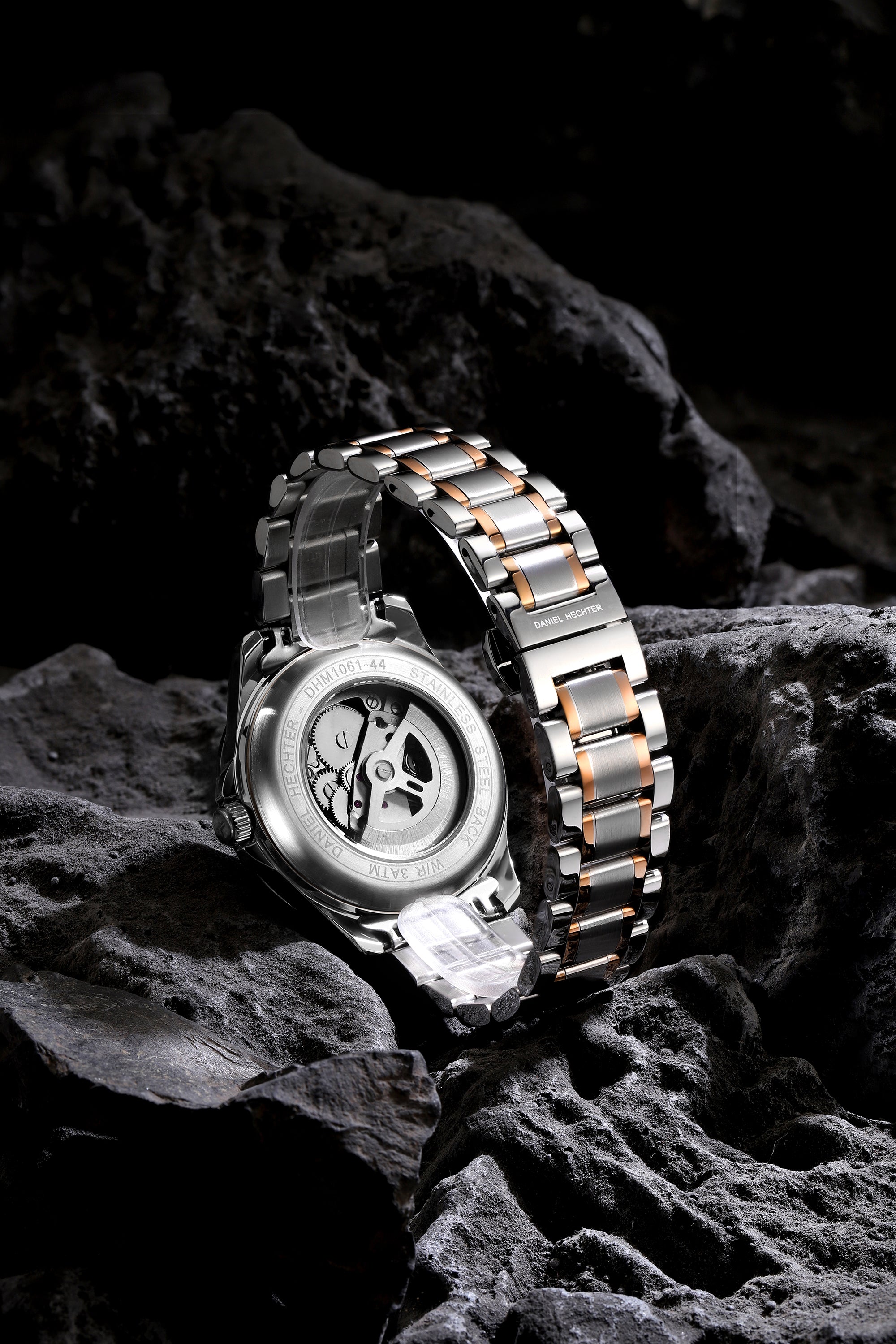 Daniel Hechter Paris Automatic Open Heart Skeleton Wrist Watch for Men – DHM1061-44
