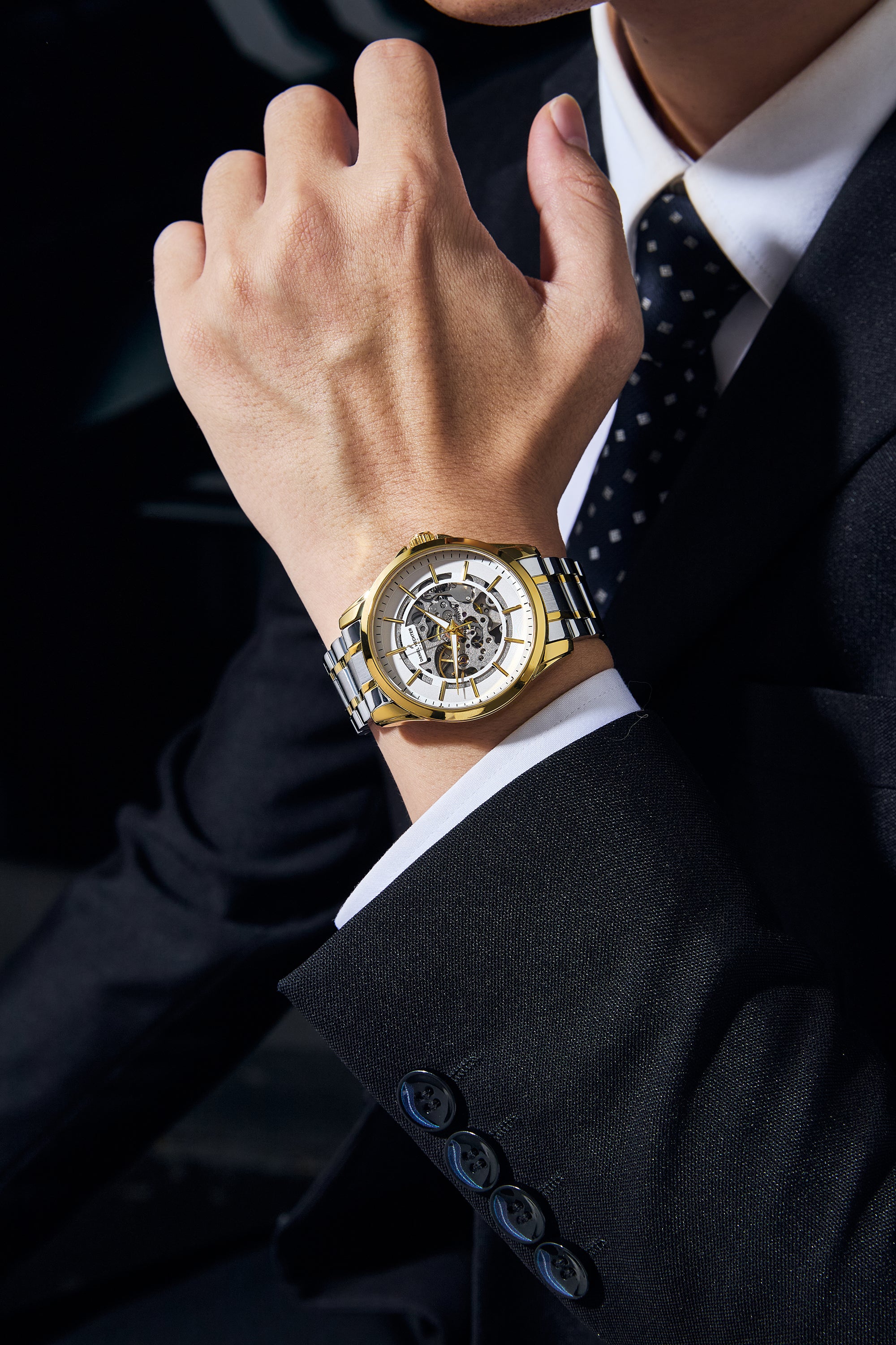 Daniel Hechter Paris Automatic Skeleton Wrist Watch for Men – DHM1062-44