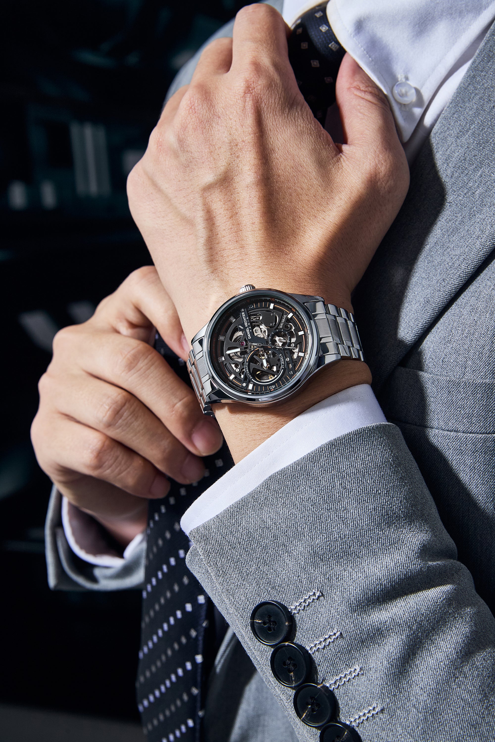 Daniel Hechter Paris Automatic Skeleton Wrist Watch for Men – DHM1063-11