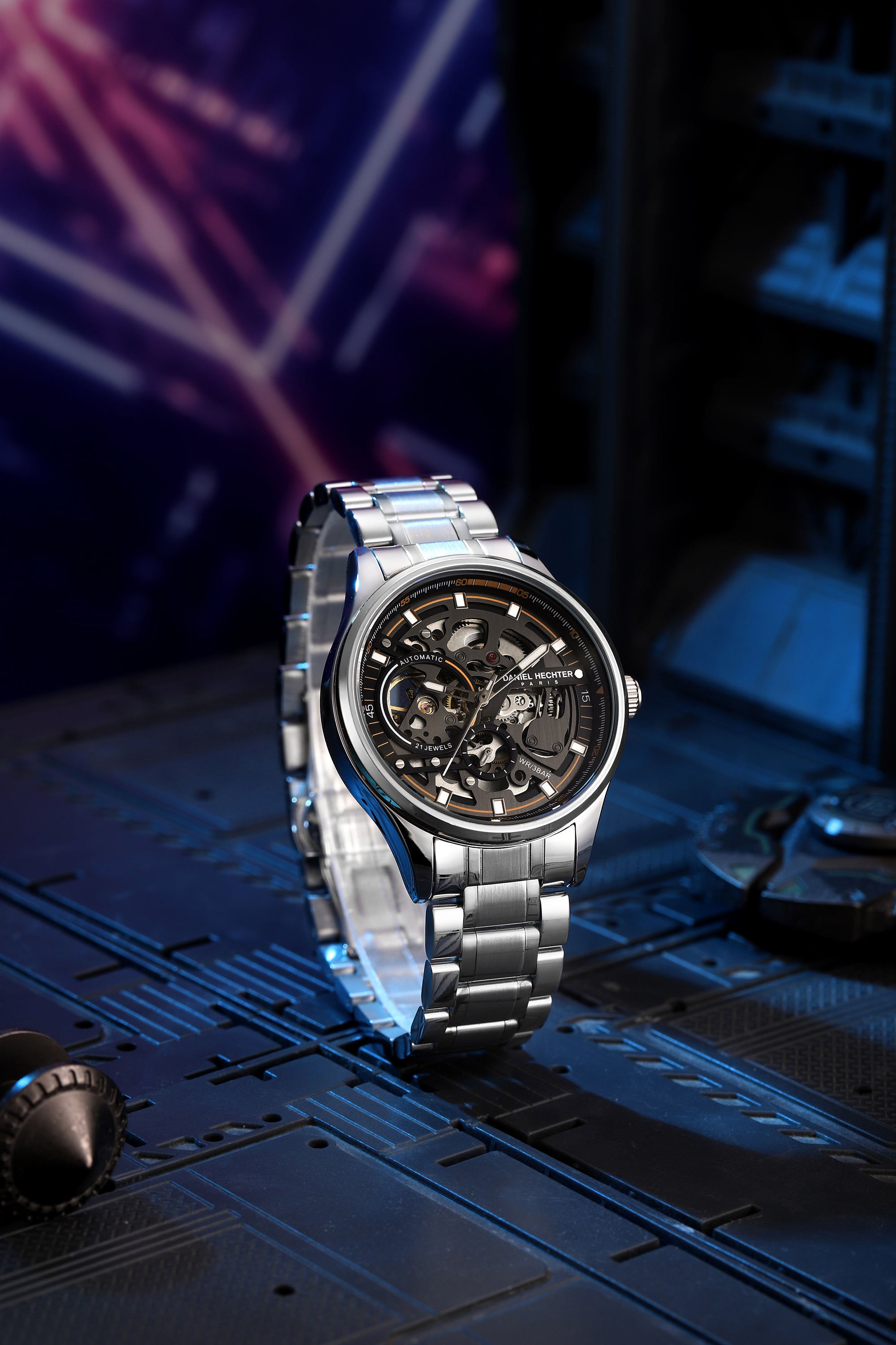 Daniel Hechter Paris Automatic Skeleton Wrist Watch for Men – DHM1063-11