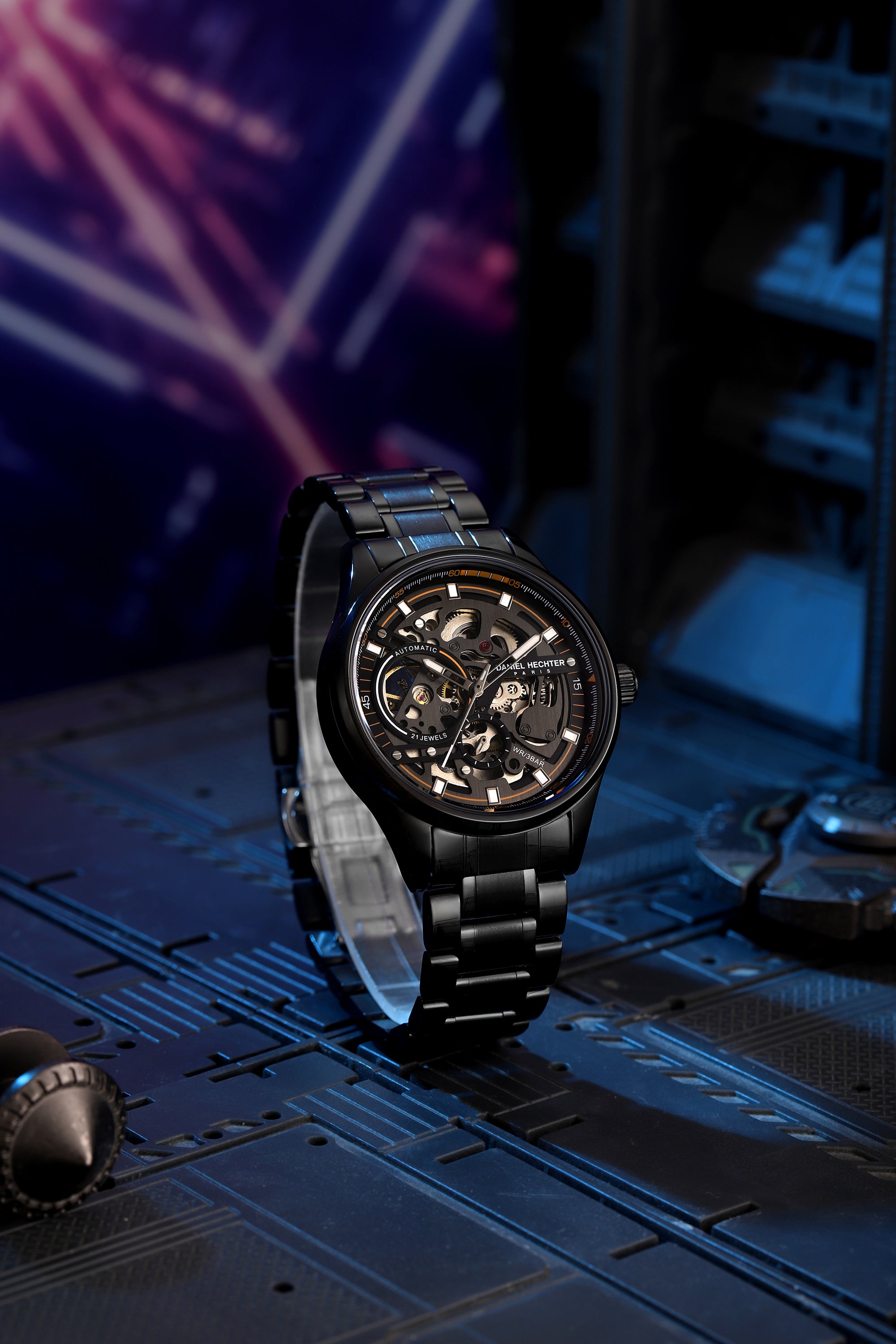 Daniel Hechter Paris Automatic Skeleton Wrist Watch for Men – DHM1063-33