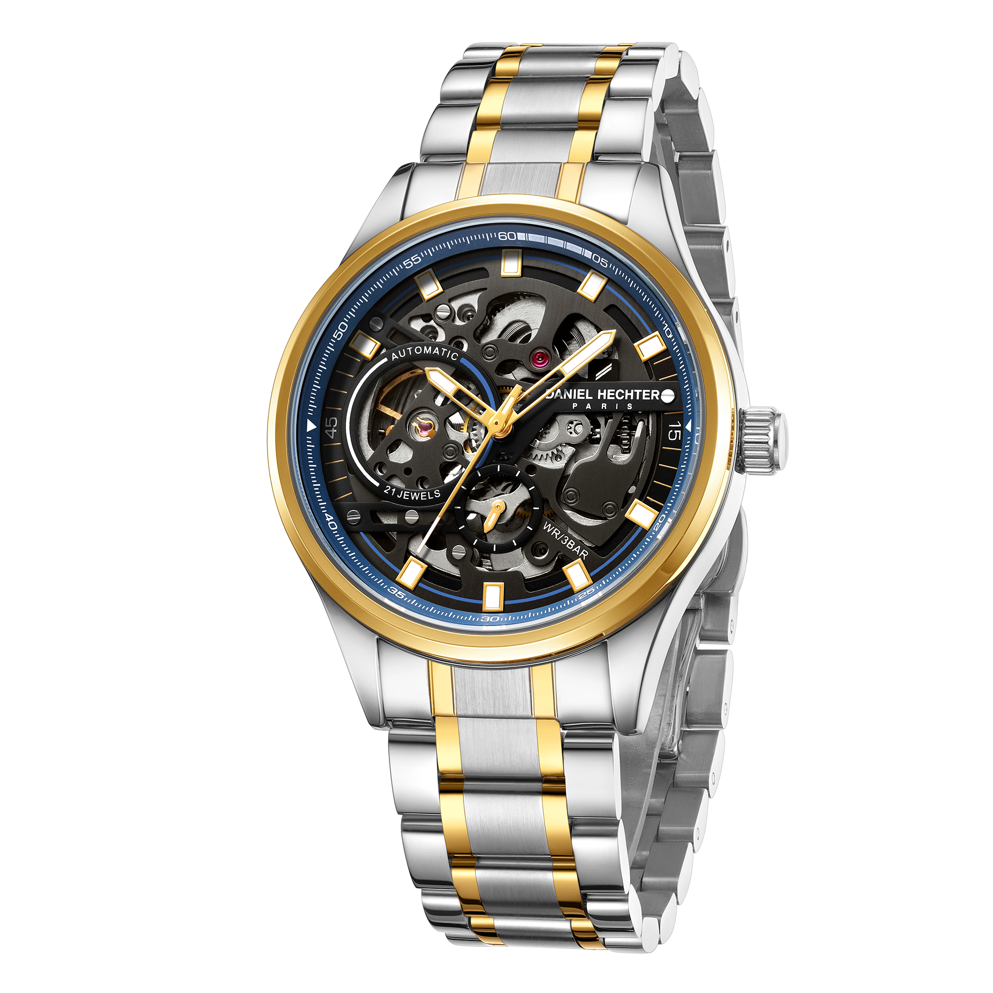 Daniel Hechter Paris Automatic Skeleton Wrist Watch for Men – DHM1063-44