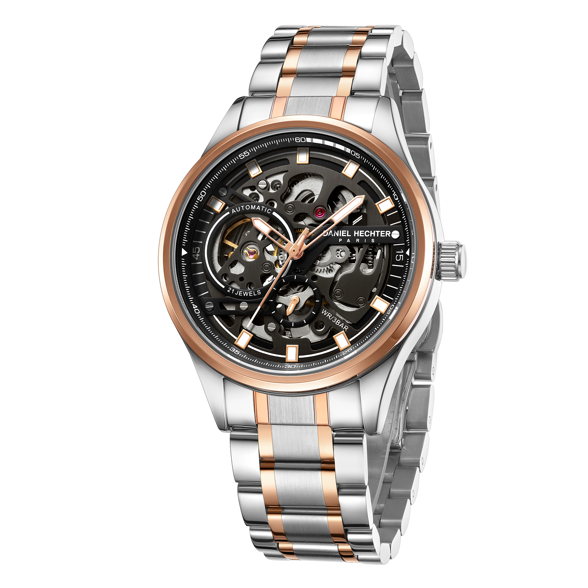 Daniel Hechter Paris Automatic Skeleton Wrist Watch for Men – DHM1063-55