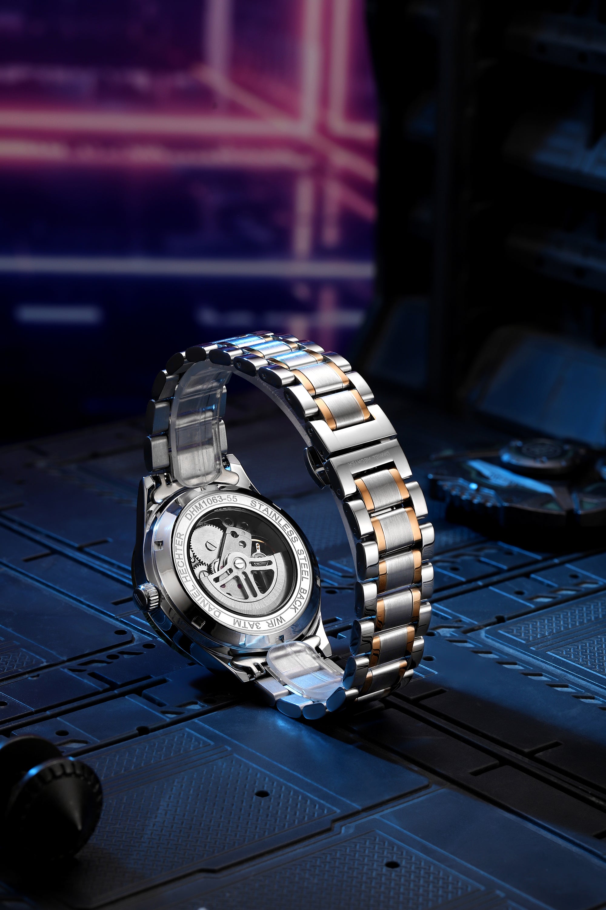 Daniel Hechter Paris Automatic Skeleton Wrist Watch for Men – DHM1063-55