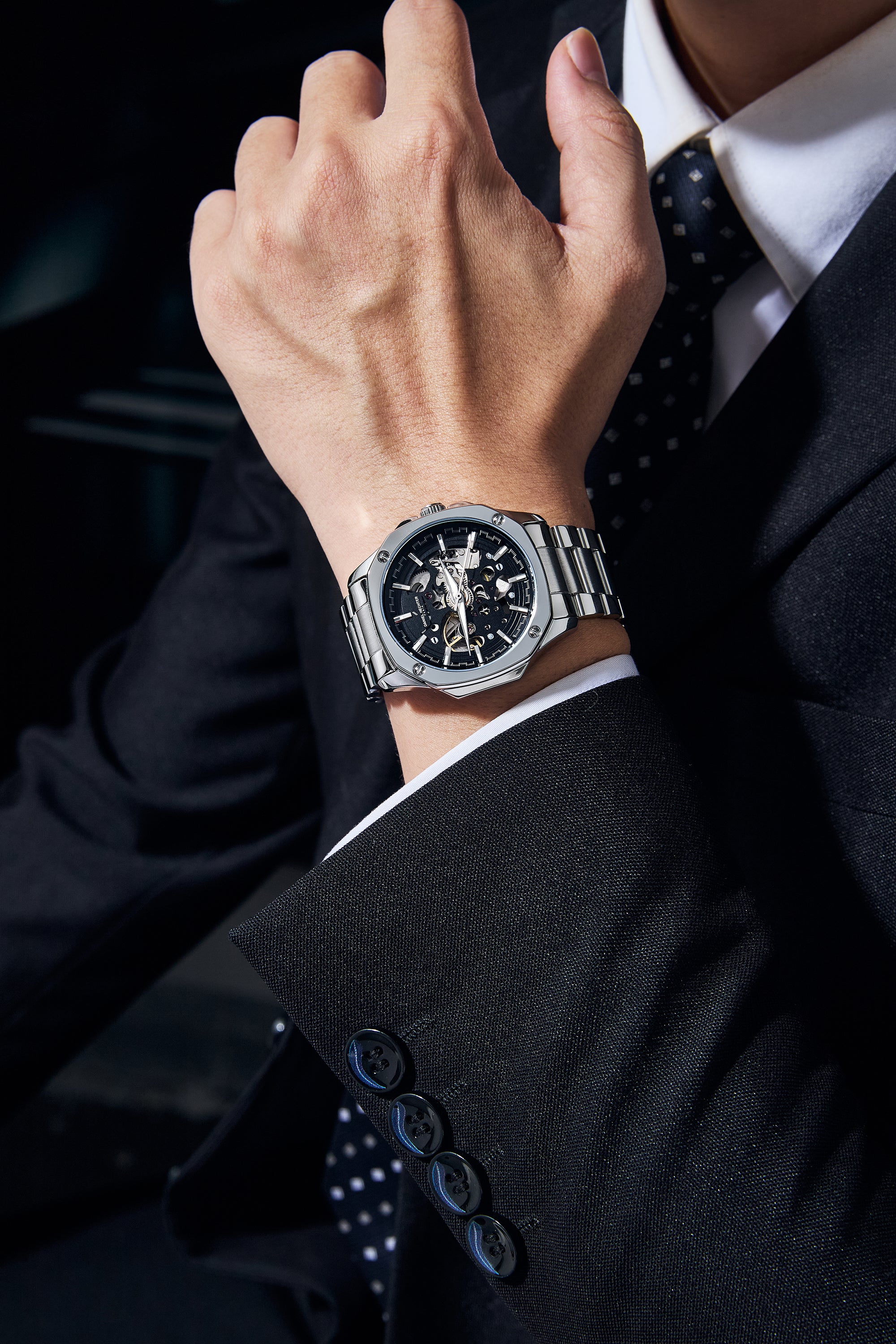 Daniel Hechter Paris Automatic Skeleton Wrist Watch for Men – DHM1064-11