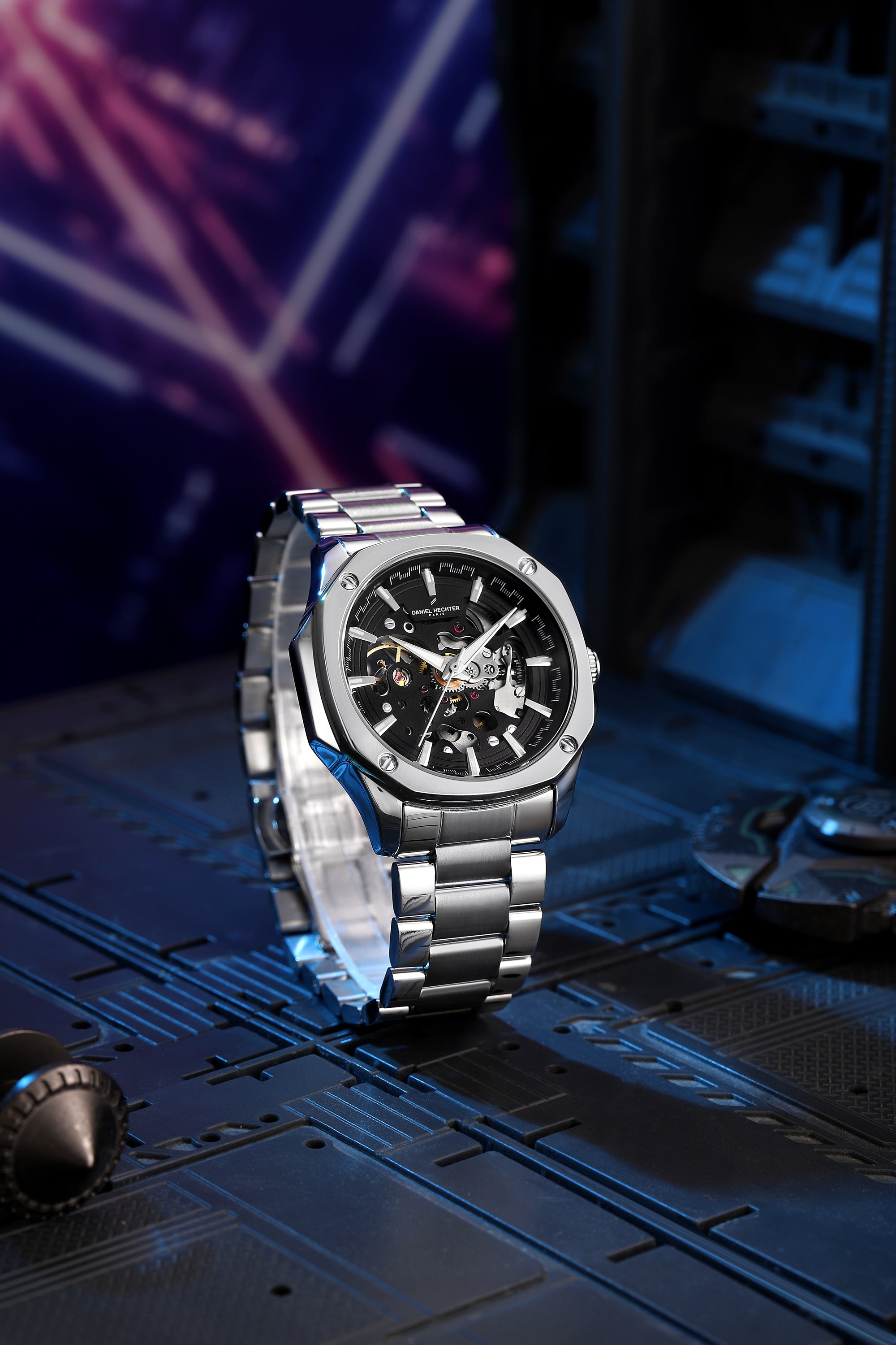 Daniel Hechter Paris Automatic Skeleton Wrist Watch for Men – DHM1064-11