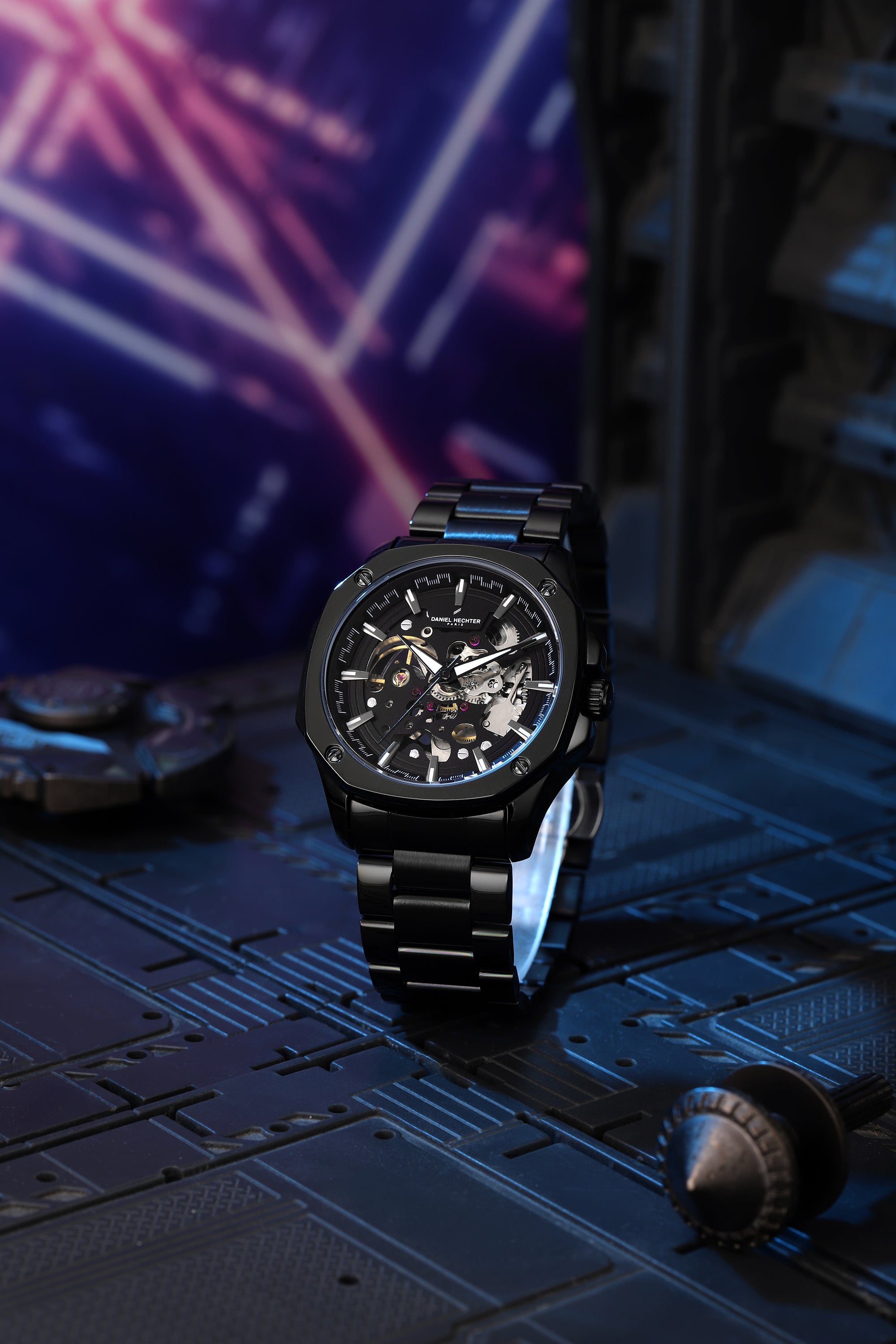 Daniel Hechter Paris Automatic Skeleton Wrist Watch for Men –  DHM1064-22