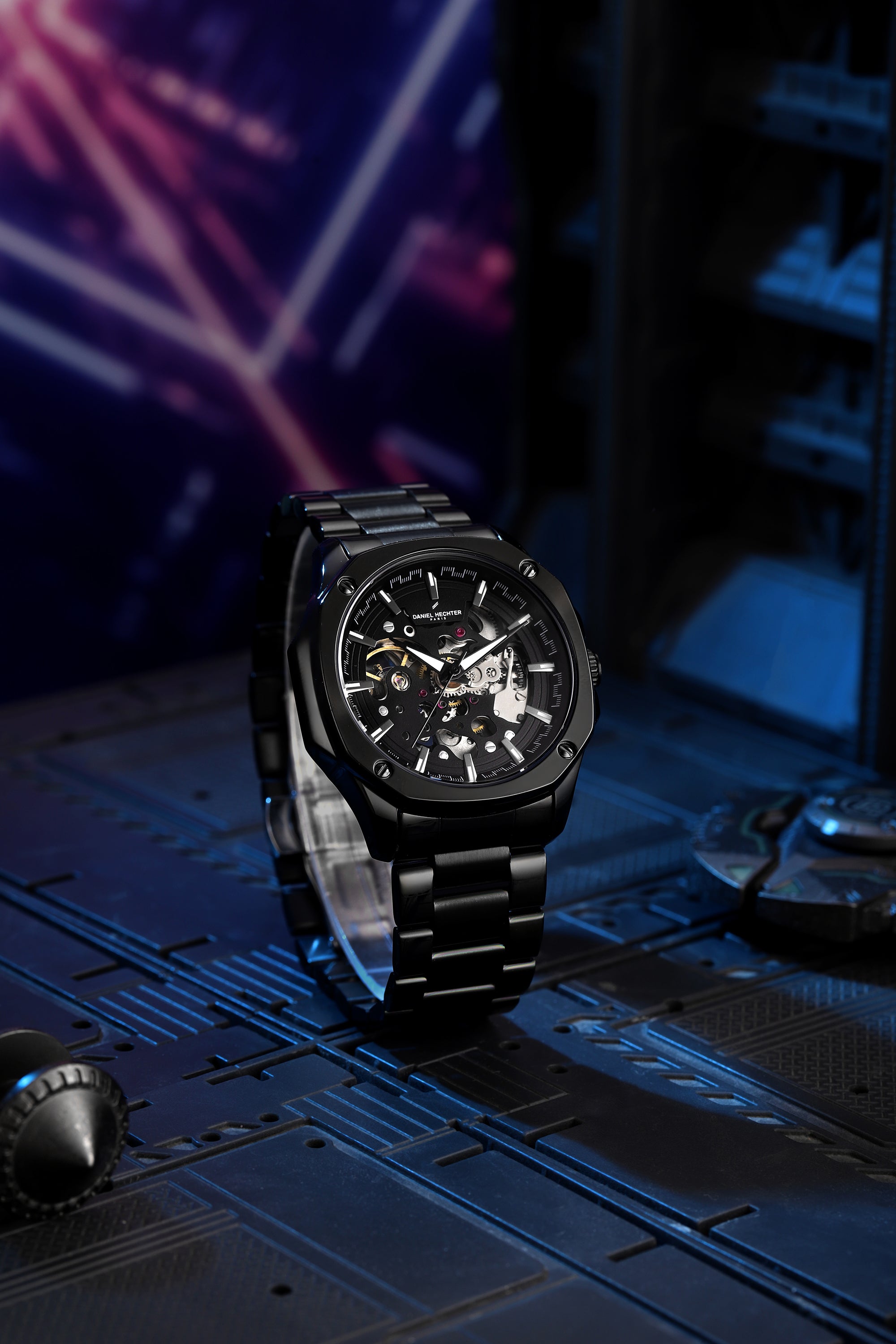 Daniel Hechter Paris Automatic Skeleton Wrist Watch for Men –  DHM1064-22