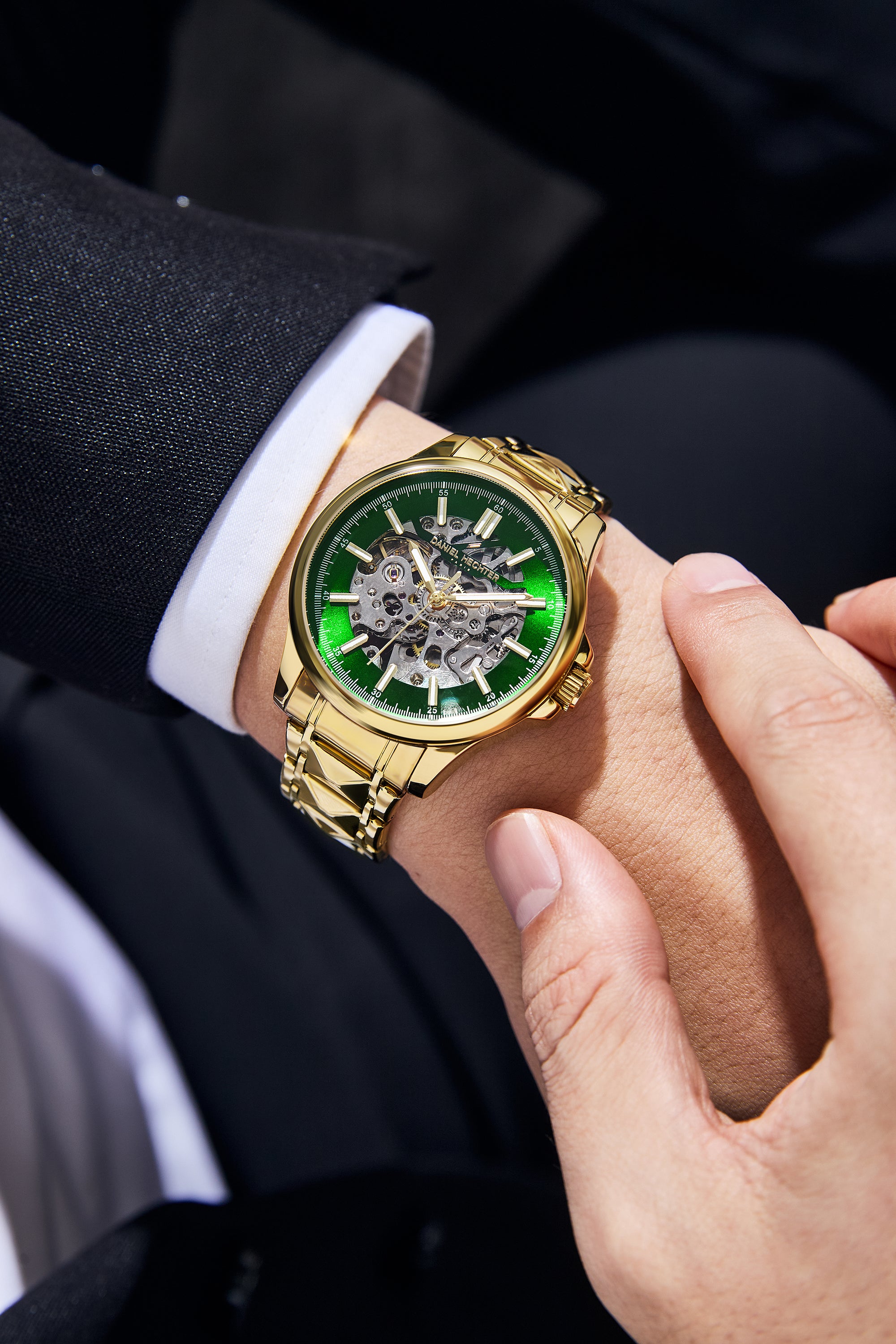 Daniel Hechter Paris Automatic Skeleton Wrist Watch for Men – DHM1068-33