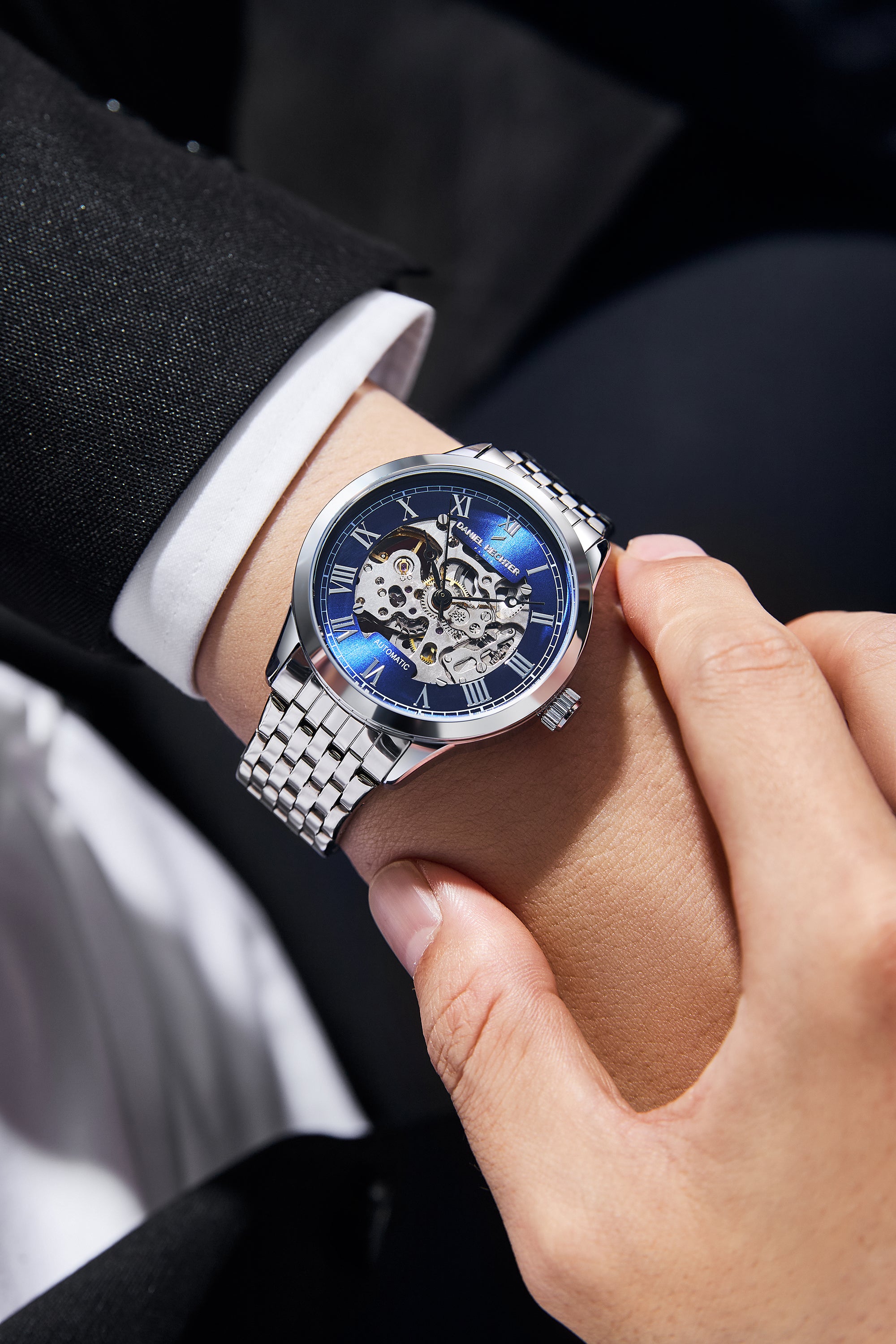 Daniel Hechter Paris Automatic Skeleton Wrist Watch for Men – DHM1069-22