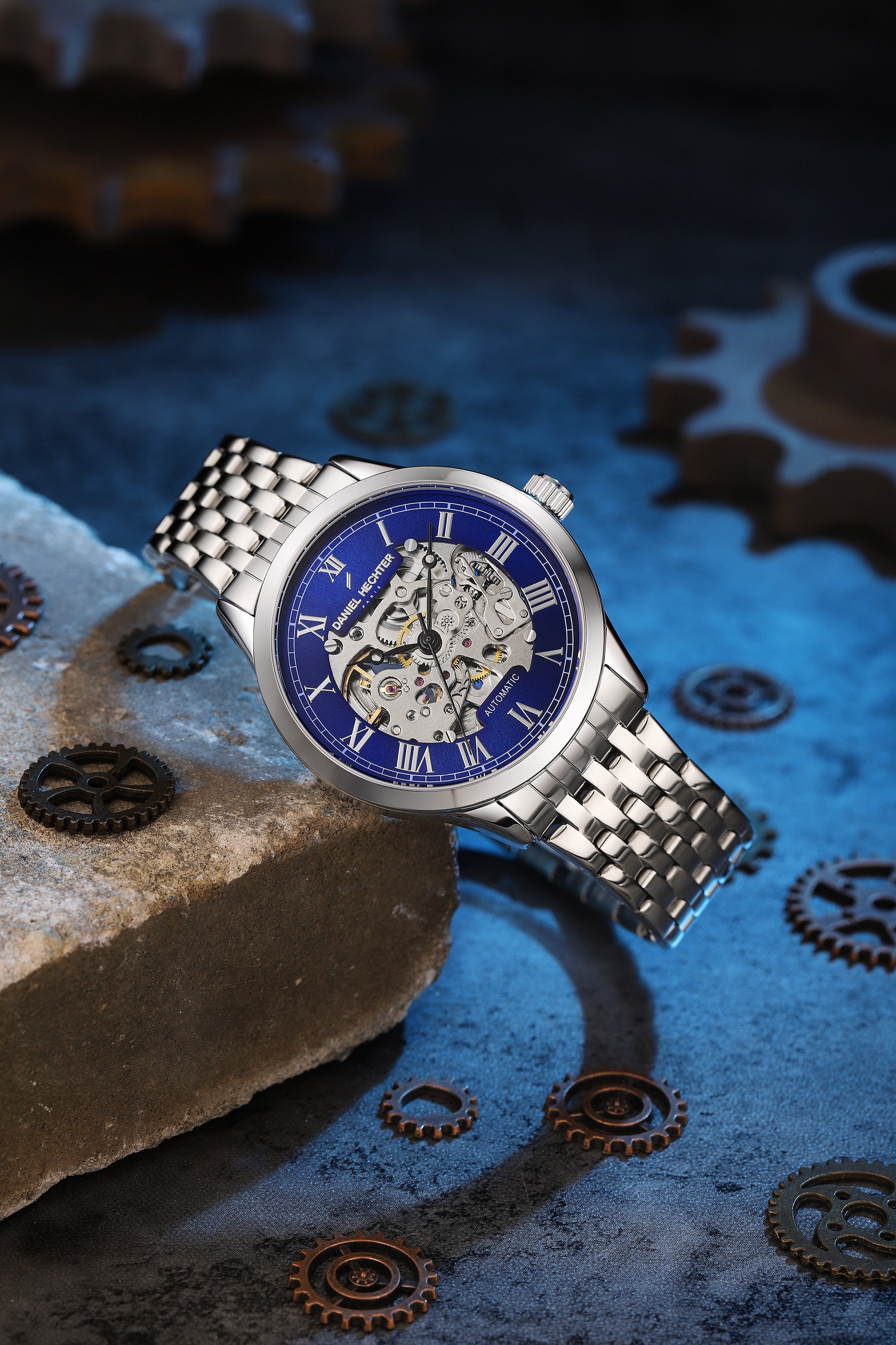 Daniel Hechter Paris Automatic Skeleton Wrist Watch for Men – DHM1069-22