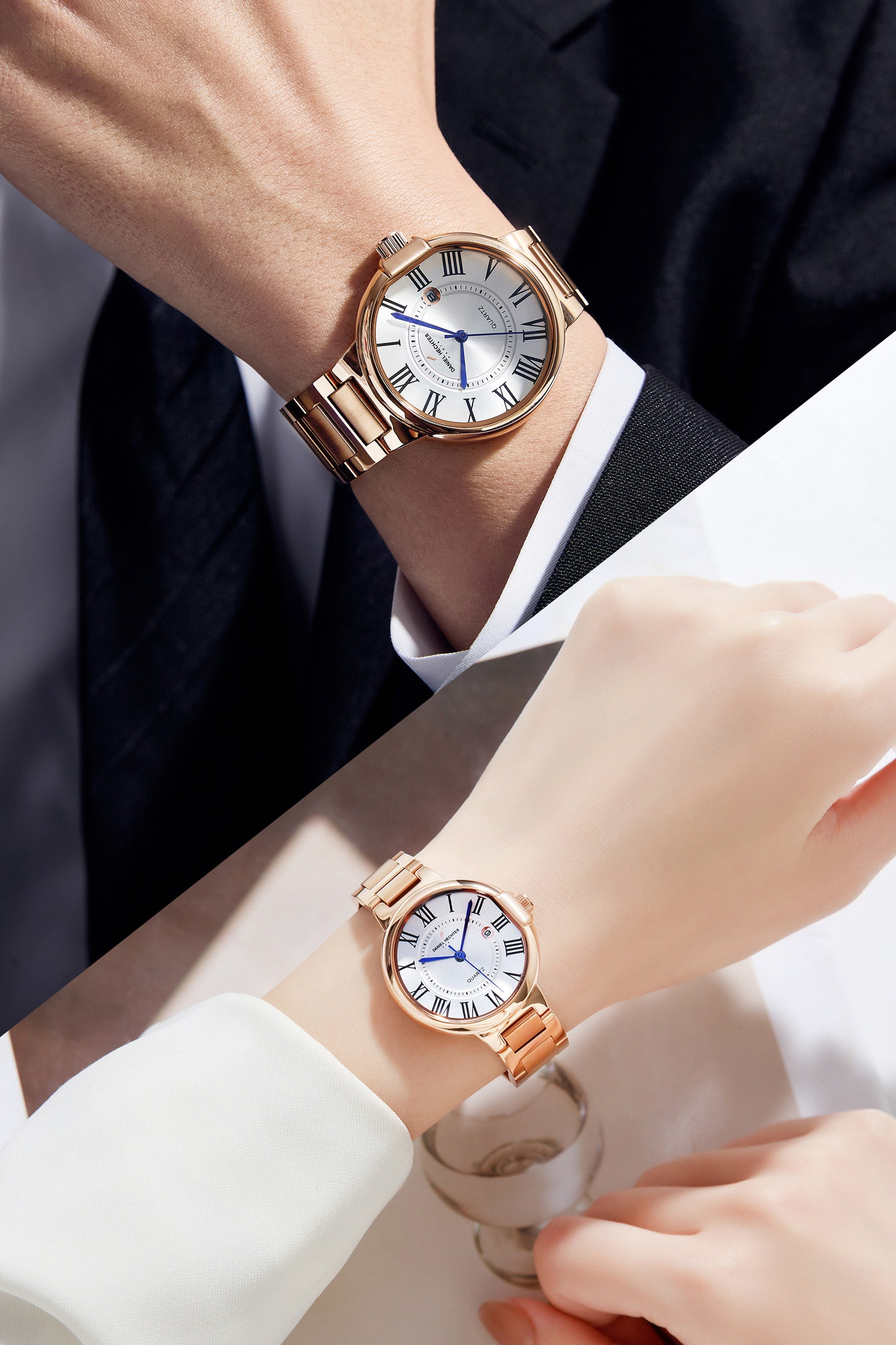 Daniel Hechter Paris Sorbonne Collection Pair Watch | DHP-1001-33